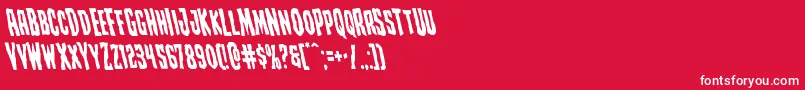 Creepycrawlersleft Font – White Fonts on Red Background