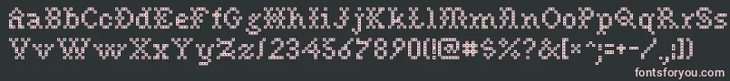More about Needlepoint Font Needlepoint Font – Pink Fonts on Black Background