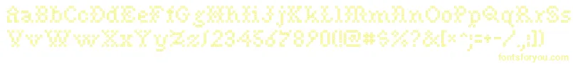 Подробнее о шрифте Needlepoint Шрифт Needlepoint – жёлтые шрифты