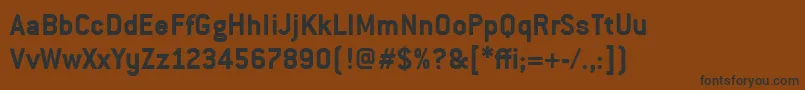Weitere Informationen zur ConduitItcBold-Schriftart ConduitItcBold-Schriftart – Schwarze Schriften auf braunem Hintergrund