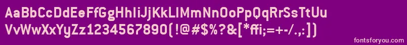 ConduitItcBold Font – Pink Fonts on Purple Background
