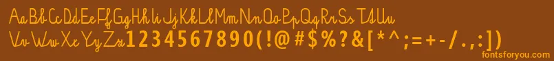 fuente PР±sankovРІPsacР±JakubSloupSVelkСЊmiPР±smenyOptimalizovanРІProTisk – Fuentes Naranjas Sobre Fondo Marrón