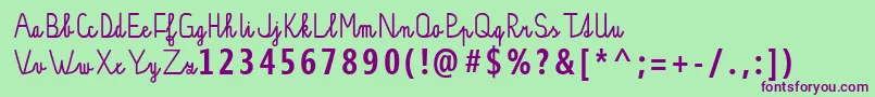 PР±sankovРІPsacР±JakubSloupSVelkСЊmiPР±smenyOptimalizovanРІProTisk Font – Purple Fonts on Green Background