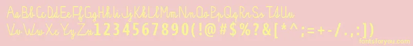 PР±sankovРІPsacР±JakubSloupSVelkСЊmiPР±smenyOptimalizovanРІProTisk Font – Yellow Fonts on Pink Background