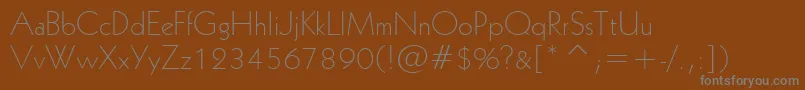 Geo231l Font – Gray Fonts on Brown Background