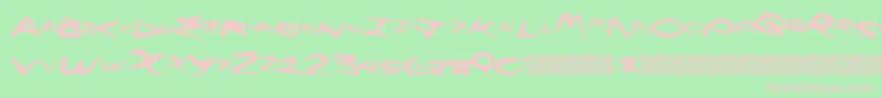 Flyinghigh Font – Pink Fonts on Green Background