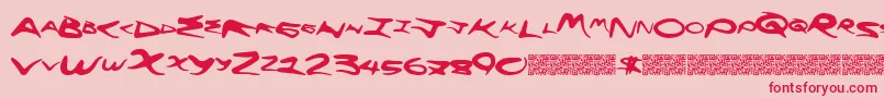 More about Flyinghigh Font Flyinghigh Font – Red Fonts on Pink Background