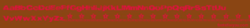TabuTrial Font – Red Fonts on Brown Background