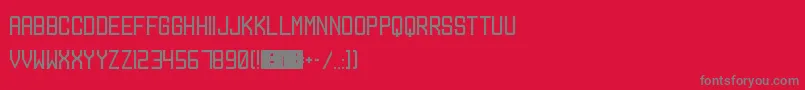 Mangosteen Font – Gray Fonts on Red Background