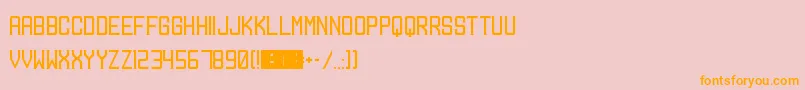 Mangosteen Font – Orange Fonts on Pink Background