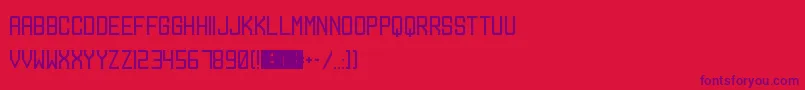 Mangosteen Font – Purple Fonts on Red Background