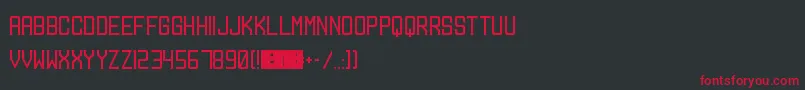 Mangosteen Font – Red Fonts on Black Background