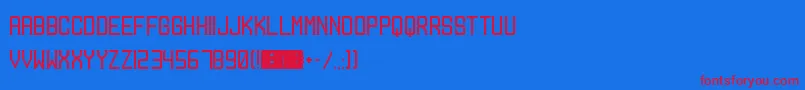 Mangosteen Font – Red Fonts on Blue Background