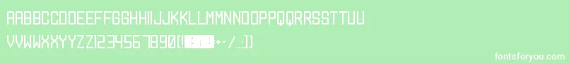 Mangosteen Font – White Fonts on Green Background