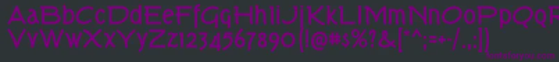 TorkBd Font – Purple Fonts on Black Background