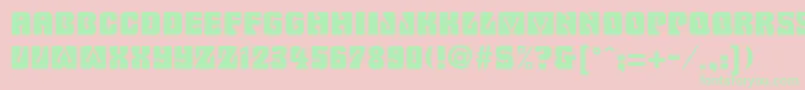 SanasoftFillmore.Kz Font – Green Fonts on Pink Background