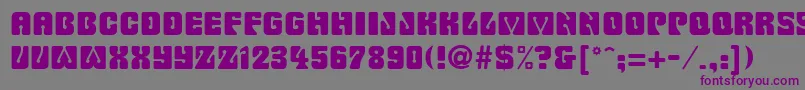 SanasoftFillmore.Kz Font – Purple Fonts on Gray Background