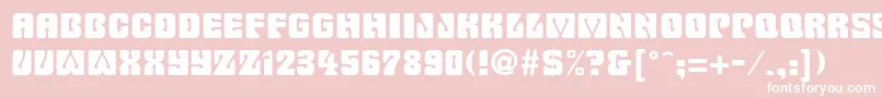 SanasoftFillmore.Kz Font – White Fonts on Pink Background