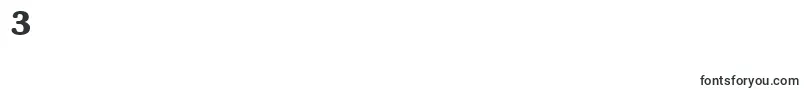 SunsetBold-Schriftart – Schriften für die Ziffer 3