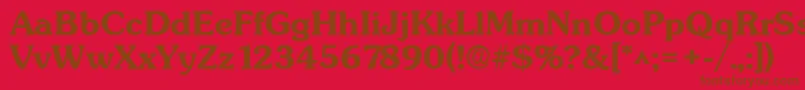 fuente SunsetBold – Fuentes Marrones Sobre Fondo Rojo