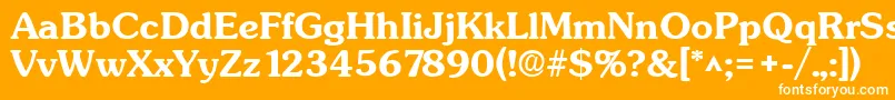 SunsetBold Font – White Fonts on Orange Background