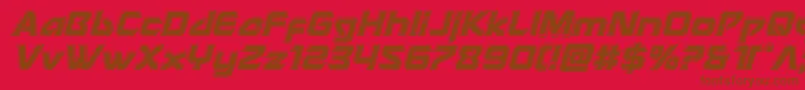 Usangelbevelital Font – Brown Fonts on Red Background