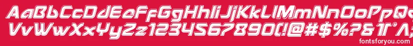 Usangelbevelital Font – White Fonts on Red Background