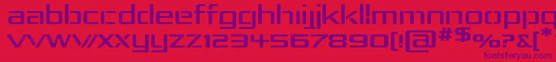 Rep4exp Font – Purple Fonts on Red Background