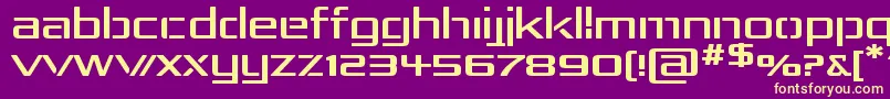 Rep4exp Font – Yellow Fonts on Purple Background