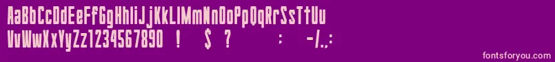 Шрифт GomariceHyouziDisplay – розовые шрифты на фиолетовом фоне