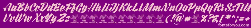 More about RurablePersonaluseonly Font RurablePersonaluseonly Font – Pink Fonts on Purple Background