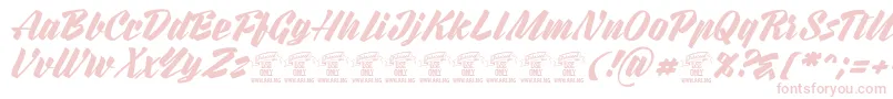 RurablePersonaluseonly Font – Pink Fonts on White Background