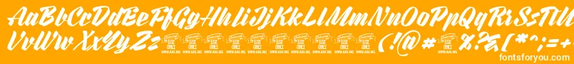 More about RurablePersonaluseonly Font RurablePersonaluseonly Font – White Fonts on Orange Background