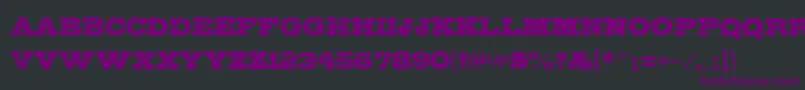 GipsieroKracxed-fontti – violetit fontit mustalla taustalla