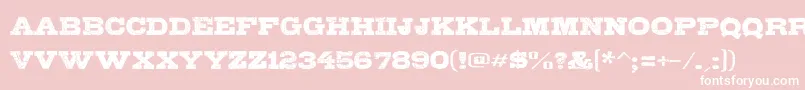GipsieroKracxed Font – White Fonts on Pink Background