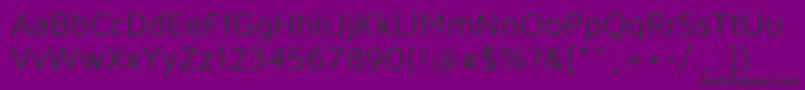 フォントMavenProRegular – 紫の背景に黒い文字