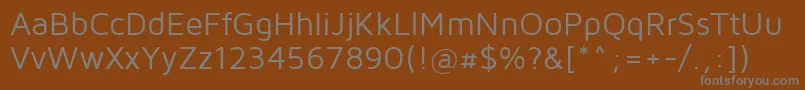 Шрифт MavenProRegular – серые шрифты на коричневом фоне