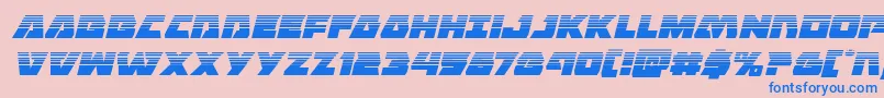 Eaglestrikehalfital Font – Blue Fonts on Pink Background