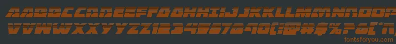 Eaglestrikehalfital Font – Brown Fonts on Black Background