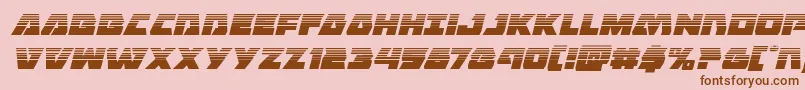 Eaglestrikehalfital Font – Brown Fonts on Pink Background