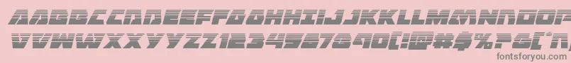 Eaglestrikehalfital Font – Gray Fonts on Pink Background
