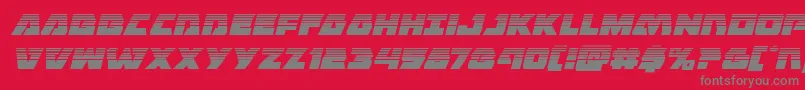 Eaglestrikehalfital Font – Gray Fonts on Red Background