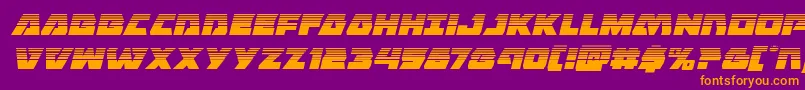 Eaglestrikehalfital Font – Orange Fonts on Purple Background