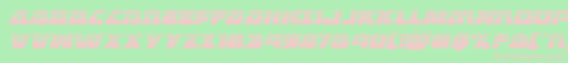 Eaglestrikehalfital Font – Pink Fonts on Green Background