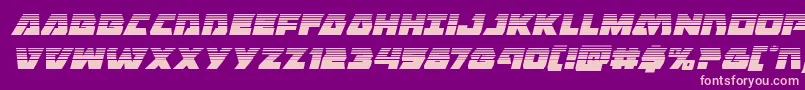 フォントEaglestrikehalfital – 紫の背景にピンクのフォント