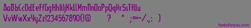 Шрифт Lupinus – фиолетовые шрифты на сером фоне