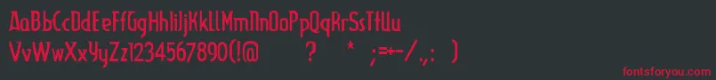 Lupinus Font – Red Fonts on Black Background