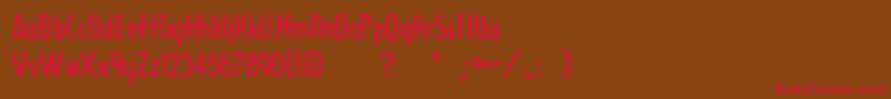 Lupinus Font – Red Fonts on Brown Background
