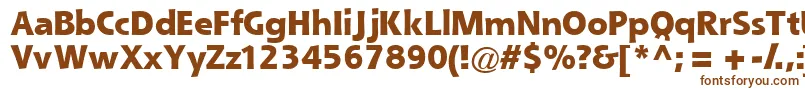 Czcionka Queblackssk – brązowe czcionki na białym tle