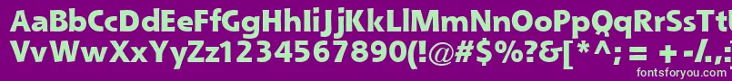 Queblackssk Font – Green Fonts on Purple Background
